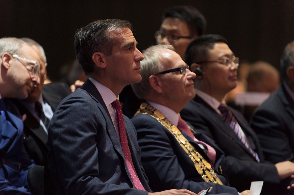 Auckland Mayor Len Brown, Los Angeles Mayor Eric Garcetti, and Guangzhou Vice-Mayor Wang Dong / Photo: US Embassy